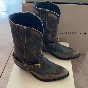 Golden Goose Cowboy Boots Wish Star Low